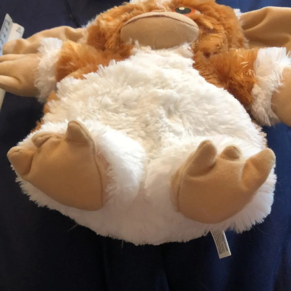 Plush Orange and White Stuffed Animal - Soft Cozy Toy